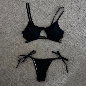 Black Strappy Bikini - NWOT